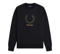 Fred Perry - Outline Laurel Wreath SweaT-shirt - Homme - Sweatshirts et sweats à capuche - Noir - Taille: XL