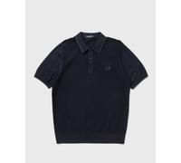 Fred Perry PIQUE STITCH KNITTED SHIRT men Polos blue taille: M