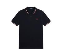 Fred Perry - Polo à Double Liseré - Homme - Tops - Bleu - Taille: 2XL