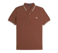 Fred Perry - Polo à Double Liseré - Homme - Tops - Brun - Taille: L
