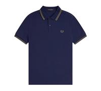 Fred Perry - Polo à double liseré Style Moderne - Homme - Tops - Bleu - Taille: 2XL