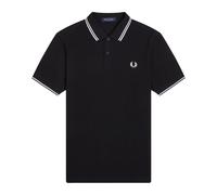 Fred Perry - Polo à double rayure - Homme - Tops - Noir - Taille: L