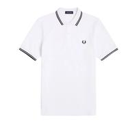 Fred Perry - Polo à Rayures Contrastées - Homme - Tops - Blanc - Taille: 2XL