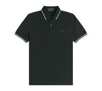 Polo double liserÃ© Fred Perry Vert L