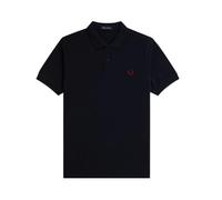 Fred Perry - Polo classique uni - Homme - Tops - Bleu - Taille: L