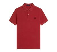 Fred Perry - Polo Coupe Ajustée Uni - Homme - Tops - Rouge - Taille: L