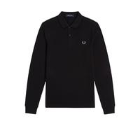 Fred Perry - Polo de Tennis à Manches Longues - Homme - Tops - Noir - Taille: S