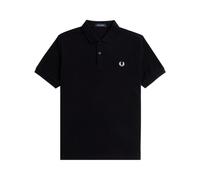 Fred Perry - Polo Logo Noir Coton Manches Courtes - Homme - Tops - Noir - Taille: S