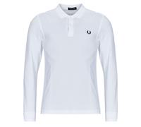 Polo uni à manches longues Fred Perry Blanc XL