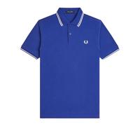Fred Perry - Polo M3600 à Double Liseré - Homme - Tops - Bleu - Taille: S