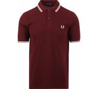 POLO UOMO FRED PERRY DOPPIA RIGA OXBLOOD