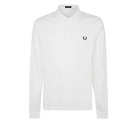 Fred Perry - Polo Manches Longues FP - Homme - Tops - Blanc - Taille: L