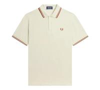 Fred Perry - Polo Original à Double Liseré - Homme - Tops - Beige - Taille: XS
