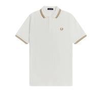 Fred Perry - Polo Slim Fit à Double Liseré - Homme - Tops - Blanc - Taille: XL