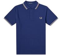 Fred Perry - Polo Slim Fit à Double Liseré - Homme - Tops - Bleu - Taille: M