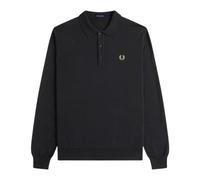 Fred Perry - Polo Tricot Classique Noir - Homme - Tops - Noir - Taille: S