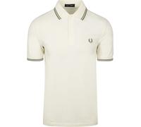 Fred Perry Polo Twin Tipped M3600 Ecru Blanc Cassé Taille L