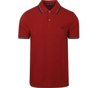 Fred Perry Polo Twin Tipped M3600 Rouge Taille Xl
