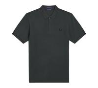Fred Perry - Polo Uni Original Vert Nuit | Noir - Homme - Tops - Vert - Taille: S