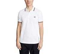 Fred Perry Polos m3600 748 White/Bright Red/Navy XL