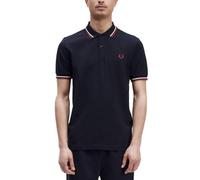 Fred Perry Polos mm3600 t55 NVY/swht/bntred
