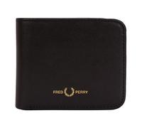 Fred Perry - Portefeuille Bi-fold en Cuir Lisse - Homme - Accessoires - Noir - Taille: ONE Size