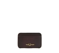 Fred Perry Portefeuille unisexe L4334 en cuir bruni avec porte-cartes - Rouge sang de bœuf
