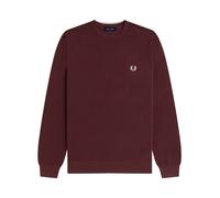 Fred Perry - Pull en Coton Bordeaux - Homme - Sweatshirts et sweats à capuche - Rouge - Taille: S
