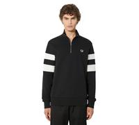 Fred Perry - Pull Tricot à Motifs - Homme - Sweatshirts et sweats à capuche - Noir - Taille: S