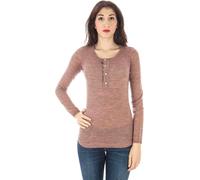 Fred Perry Rose Pull à manches longues et col rond avec détails de boutons - Pull élégant pour femmes pour de multiples occasions : Taille - M Taille : M
