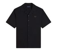 Fred Perry - Short Sleeve Shirt - Homme - Chemises - Noir - Taille: M