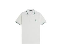 Fred Perry Slim Fit Twin Tipped Polo M3600, blanc, XXL
