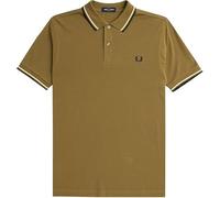 Fred Perry Slim Fit Twin Tipped Polo, marron, XL