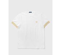 Fred Perry STRIPED CUFF T-SHIRT men Shortsleeves white taille: L