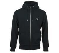 Vêtements Fred Perry Hooded Zip Through Sweatshirt pour Accessoires L Bleu