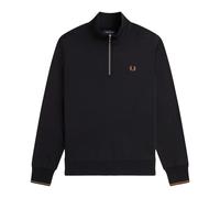 Fred Perry - SweaT-shirt à demi-zip - Homme - Sweatshirts et sweats à capuche - Noir - Taille: M