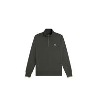 Fred Perry Sweat-shirt demi-zippé, Vert U98, S