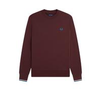 Fred Perry - SweaT-shirt en Coton Classique Bordeaux - Homme - Sweatshirts et sweats à capuche - Rouge - Taille: M