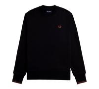 Fred Perry - SweaT-shirt Noir à Col Rond et Logo Brodé - Homme - Sweatshirts et sweats à capuche - Noir - Taille: M