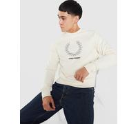 Fred Perry Sweatshirt Outline Laurel Wreath - Crème L