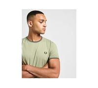 Fred Perry T-Shirt à Manches Courtes Twin Tipped Ringer Homme - Khaki L