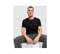 Fred Perry T-Shirt à Manches Courtes Twin Tipped Ringer Homme - Noir L