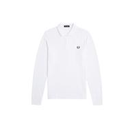 Polo hommes Fred Perry LONG SLEEVE FRED PERRY SHIRT Blanc EU M