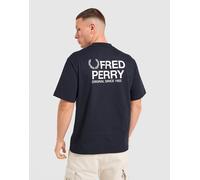 Fred Perry T-shirt Relaxed Back Graphic - Bleu M