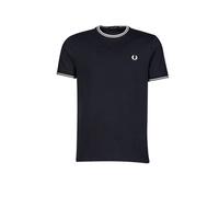 Fred Perry T-shirt Twin Tipped pour homme manches courtes bleu Taille XL