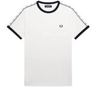 Fred Perry Taped Ringer T-Shirt Snow White, blanc, 3XL