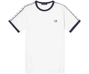 Fred Perry Taped Ringer T-Shirt Snow White, blanc, XXL
