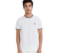 Fred Perry TWINTIPPEDT-SHIRT men Shortsleeves white taille: M