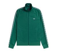 Fred Perry - Veste de survêtement à bande contrastée - Homme - Sweatshirts et sweats à capuche - Vert - Taille: 2XL