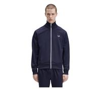 Fred Perry - Veste de survêtement à bandes - Homme - Sweatshirts et sweats à capuche - Bleu - Taille: S